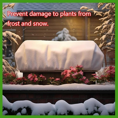 Plant Cover Freeze Protection, Winter Plant Covers, Plant Frost Cover, Tree Plant Freeze Protection Covers, Planter Plant Winter Frost Blanket with Zip Drawstring,4 Pack (68.9x17.7x15.7INCH)