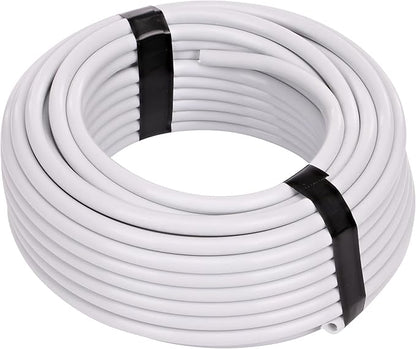 Raindrip R255DT 1/4-Inch Drip Irrigation Supply Tubing, 50 Foot, , for Drip Irrigation, Drip Emitters, Irrigation Parts, Systems, White Polyethylene