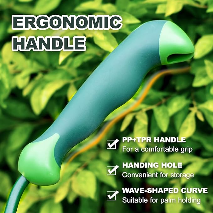 Garden Scoop, 13" Soil Scoop with Ergonomic Rubber Handle, Carbon Steel Potting Shovel Big Volume Gardening Spoon for Transplanting, Digging, Cultivation, Composting, Planting