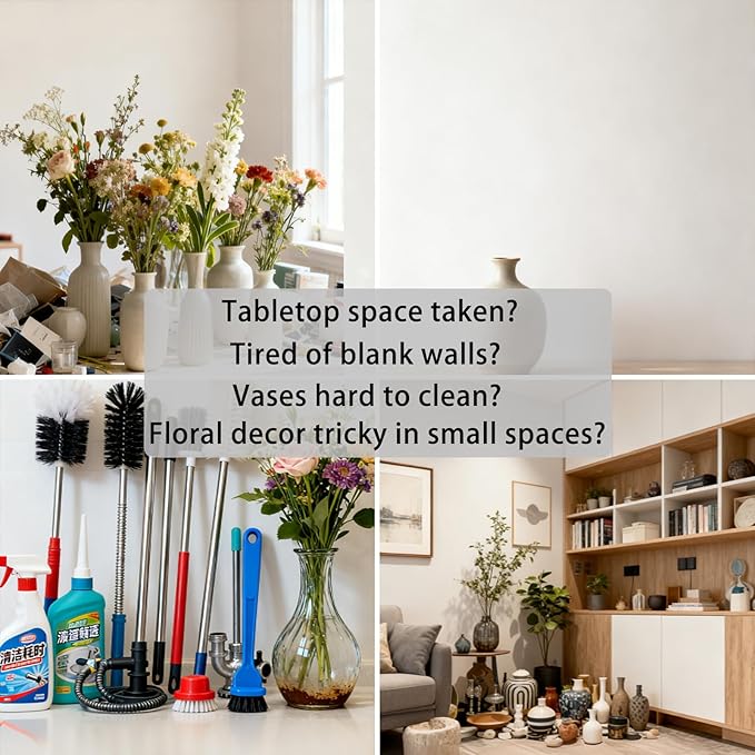 Gold Hand Vase, Wall Mounted Decor - Hanging Statue for Living Rooms & Entrance, Funky Art Sculpture Planter, Esculturas de Pared, Macetas Decorativas, Flower Tubes, Test Tubes for Plants