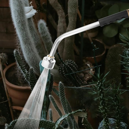 DOITOOL Watering Wand Heavy Duty, Metal Garden Hose Wand 18 Inches Long Hose Nozzle Sprayer with Flow Control for Watering Hanging Baskets and Shrubs (400 Holes)