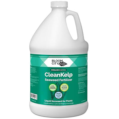 Bloom City Organic Liquid Seaweed and Kelp Fertilizer Supplement (128 oz) Concentrated Makes 750 Gallons