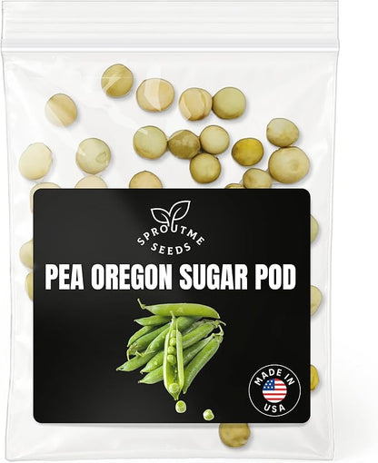 Fall & Winter Garden Pea Seeds for Indoor & Outdoor Planting – 50+ Non-GMO Heirloom USA-Grown Garden Favorite Sweet High Germination (Pisum sativum)
