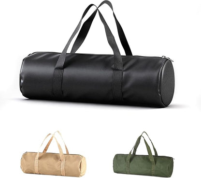 Waterproof Camping Gear Tool Bag - Roll Up Tool Organizer for Camping & Hiking - Portable Canvas Tool Tote with Multiple Compartments | Bushcraft Gear Storage (Black (length 42 * diameter 15cm))