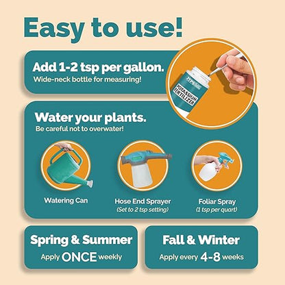 TPS NUTRIENTS Potassium Fertilizer for Plants, Boosts Growth, Budding and Flowering, Liquid Plant Food, 32 oz (1 Quart)