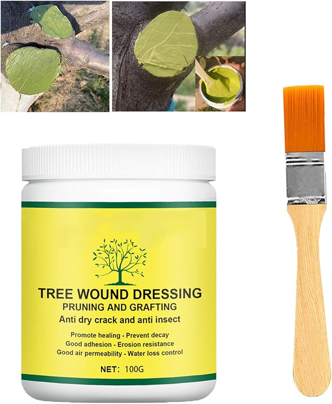 Tree Wound Sealer, Tree Pruning Sealer, Bonsai Cut Paste, Grafting Paste Grafting Wax, Tree Wound Dressing for Trees, Shrubs, Roses (1PCS)