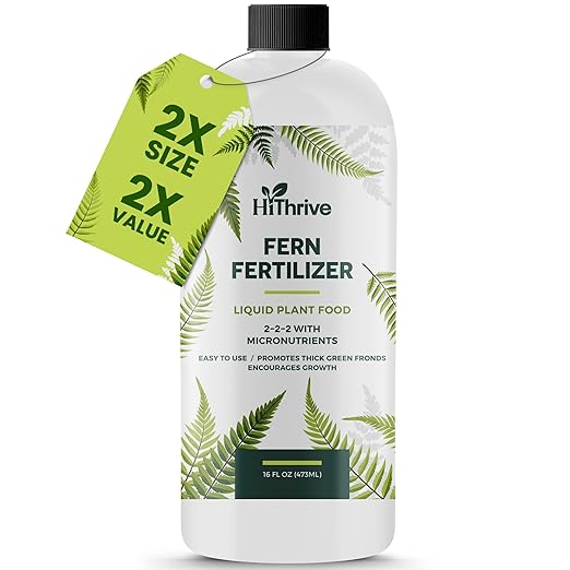 16oz Fern Fertilizer for Live Ferns - Makes 32 Gallons of Fertilizer for Ferns, Indoor Plant Food for Greener Growth and Dense, Resilient Fronds with Intricate Texture - Ideal for All Fern Plant Live