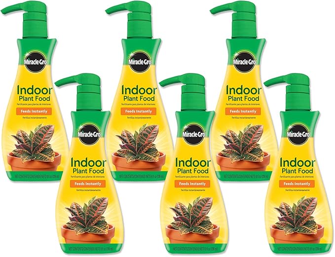 Miracle-Gro Indoor Plant Food, Plant Fertilizer, 8 oz. (6-Pack)