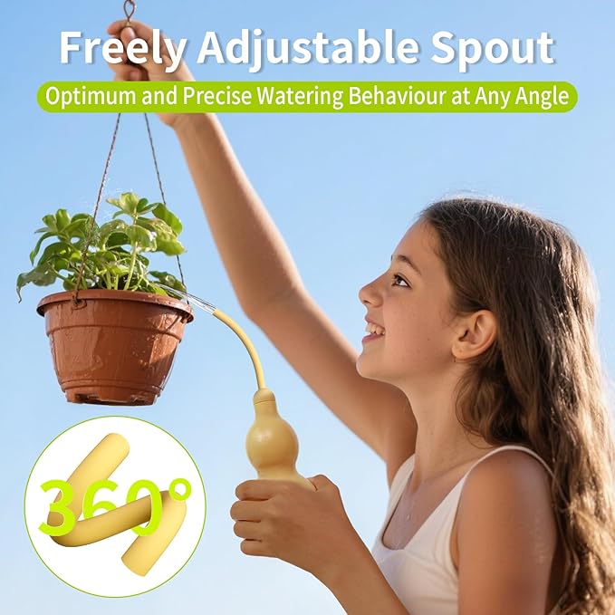 Squeeze Bottles for Plants, 11oz, 325ml Small Watering Can for Succulent, Muti-Function Squirt Bottle for Seedling Watering, Wash, Tattoo, Khaki