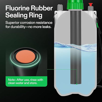 VIVOSUN 1.6 Gal/6L Pump Sprayer, Garden Water Sprayer for Plants, Weeds & Lawn Care, with 3 Nozzles, 50'' Long Hose & Pressure Relief Valve