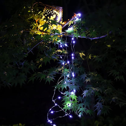 YJFWAL Solar Watering can with Lights, Unique Gifts for Christmas Mom Grandma Women Birthday, Waterproof Gardening Gifts Watering Can with Cascading Lights Outdoor Decor for Garden Patio Yard Pathway