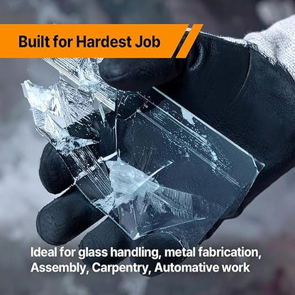 DEX FIT Level 5 Cut Resistant Gloves Cru553 Prime - 3D-Comfort Fit, Firm Grip, Thin & Lightweight, Touchscreen Compatible, Durable, Breathable, Machine Washable; Black XXL (11) 1 Pair