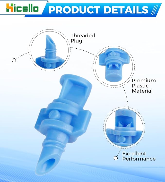 250PCS 90 Degree Misting Nozzle Irrigation, Sprinklers Sprayer for Garden Irrigation System, Micro Sprayer Refraction Automizing Drippers