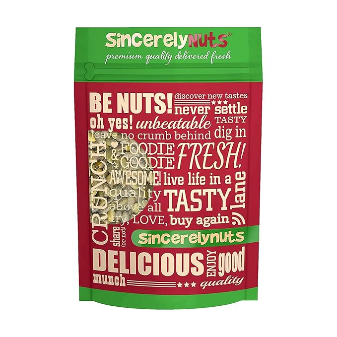 Sincerely Nuts - Raw Unsalted Shelled Pepitas Pumpkin Seeds | Healthy Antioxidant All Natural Snack Food or Toppings | Vegan, Kosher, Gluten Free Food | High in Protein | Bulk 2lb. Bag