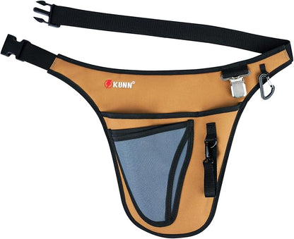 KUNN Garden Tool Waist Belt - 4 Deep Pockets Tool Apron for Women Men,Utility Pouch for Gardening,Electrican,Florists,Plumbing