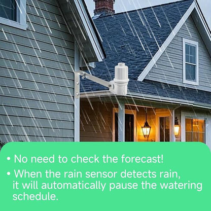 Smart Sprinkler Controller Pro，12-Zone/Station Irrigation System(with Water Pump and Rain Sensor Connection Interface)，GreenVation 2.4G/5GHz WiFi Water Timer for Outdoor Garden/Yard/Lawns