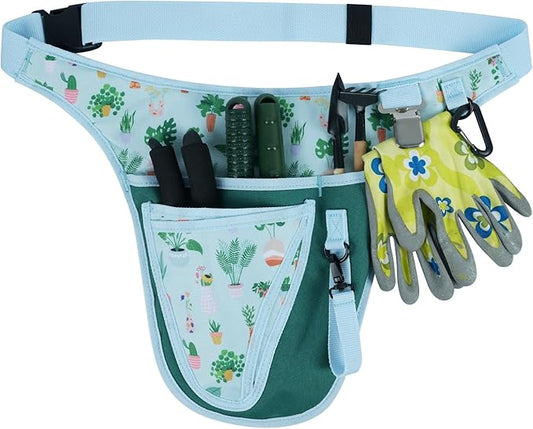 KUNN Garden Tool Pouch Apron with Pockets for Gardening,Florists,Carpenter,Construction