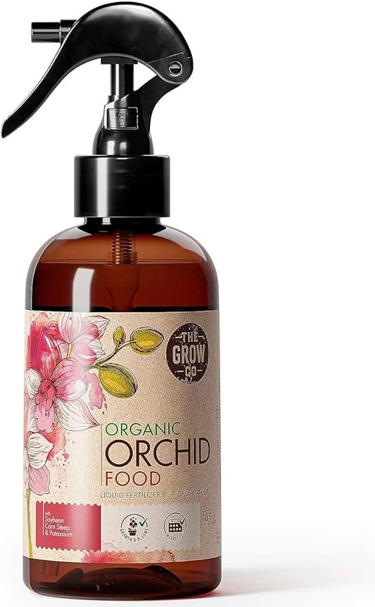 Organic Ready to Spray Orchid Food Mist - Bloom Booster Fertilizer for Orchids in Pots - Plant Nutrients for Healthy Flower & Reblooms (8 oz)