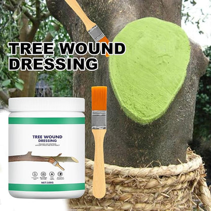 Tree Wound Pruning Sealer, Tree Wound Dressing with Brush, Tree Wound Sealer Healing Paste,Quick Recovery of Tree and Bonsai (2 PCS)