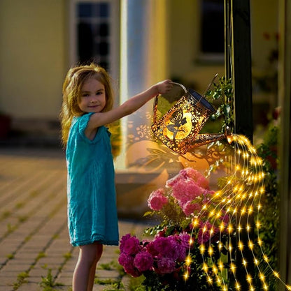 Solar Watering Can Lights, Unique Fairy Gifts for Christmas Women Mom Grandma Birthday, Waterproof Outdoor Garden Decor Large Hanging Solar Lantern Fairy Lights for Patio Porch Yard Flowerbed Pathway