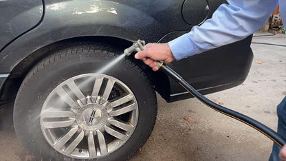 Atlantic Heavy Duty Garden Hose 12 ft x 5/8 Inch Green Color, Short Connection Leader Hose with Male-Female Connectors (12 Feet)