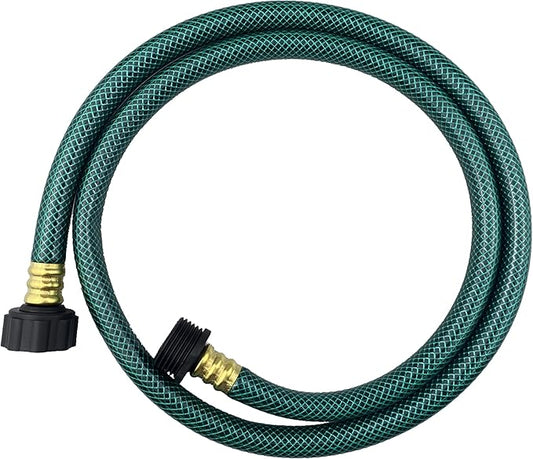 PVC Garden Hose 1/2 Inch, Flexible Water Hose with Male and Female Fittings, No Leaking, Heavy Duty, for Household, Outdoors, Lawns, Patio (4 FT, Green, Plastic Fittings)