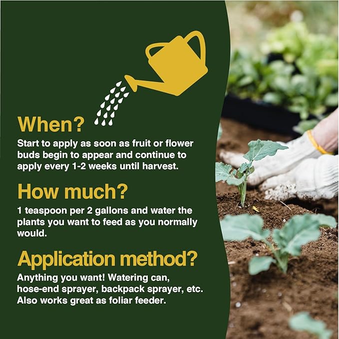 Farmer’s Secret Fruit & Bloom Booster Fertilizer (32oz) - Super Concentrated - Boosts Flowering and Yield on All Varieties of Fruits, Vegetables and Flowers