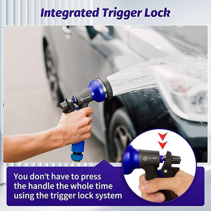 AUTOMAN Garden Hose Nozzle, 2 Pack Water Sprayer Nozzle with 7 Adjustable Watering Patterns,Slip Resistant Nozzle for Plants,Lawn,Washing Cars,Window Cleaning,Showering Pets & Outdoor Fun