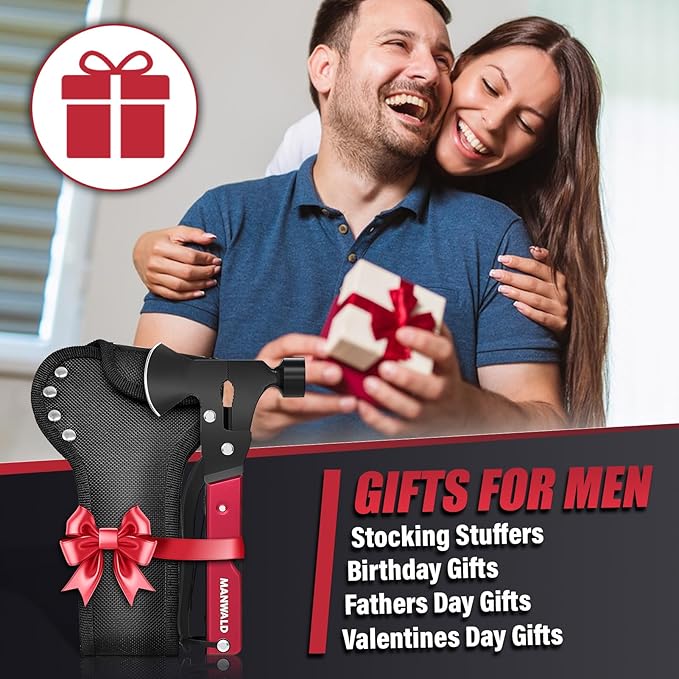 15 in 1 Multitool Axe Hatchet, Christmas Stocking Stuffers for Men Adults, Camping Accessories Survival Gear, Multi Tool for Camping Hiking Survival, Cool Gadgets Gifts for Men,Husband, Boyfriends