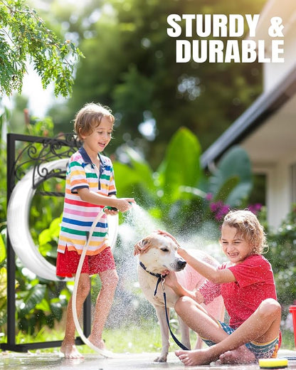 Breeze Touch Garden Hose Holder Freestanding with Basket, Heavy Duty Outdoor Hose Stand, Metal Rack for Yard, Durable Water Hose Storage for outside, Compact Organizer for Garden Use