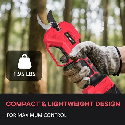 Electric Pruning Shears for Milwaukee M18 Battery, Brushless Cordless Branch Cutter Pruner with 1.5 inch Cut Capacity for Tree trimming, Shrubs, Gardening (Tool Only)