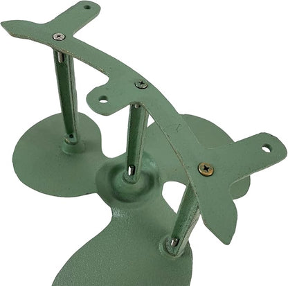 Nautical Boat Propeller Garden Hose Holder – Cast Iron with Verdigris and Bronze Finish, Wall-Mounted, 10.5" Diameter, 6" Depth, Holds 75 Feet of Hose, Decorative and Durable Outdoor Storage