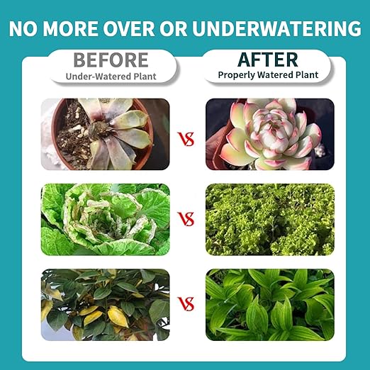 2 Pcs Green Soil Moisture Meter, Plant Water Meter, Moisture Meter for Plants, Soil MoistureTester, Soil Water Gauge for Plants, Plant Moisture Monitor No Battery Needed (Green+Green)