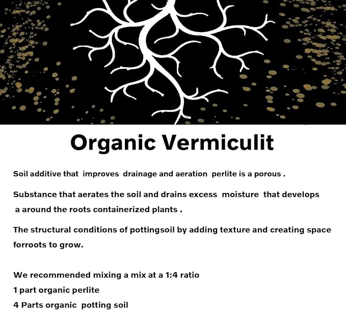 50 QT Professional Grade Horticultural Organic Vermiculite and Perlite (Vermiculite, 50 QT)