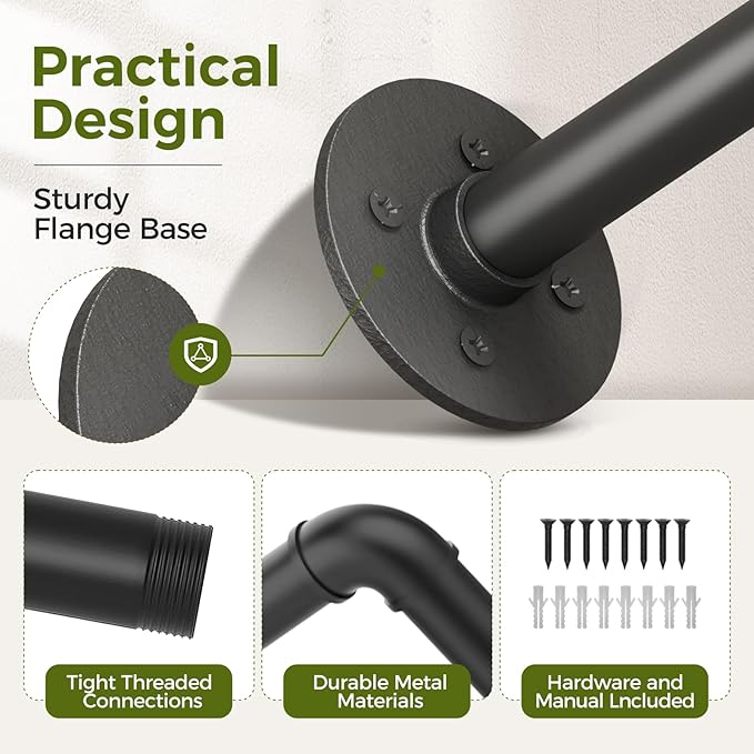 Bamworld Hanging Planters Indoor Plant Hangers with Metal Rod (Pot & Plant Not Included) 42in