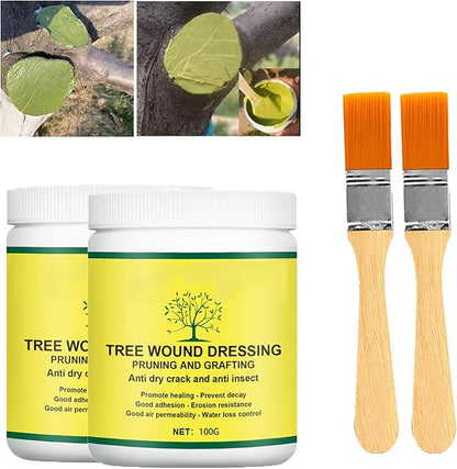 Tree Wound Sealer, Tree Pruning Sealer, Bonsai Cut Paste, Grafting Paste Grafting Wax, Tree Wound Dressing for Trees, Shrubs, Roses (2PCS)