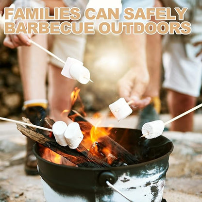 Suclain 1000 Pcs Marshmallow Roasting Sticks 12" Long 5mm Thick, Smores Sticks Bamboo Skewers BBQ Kabob Grilling Barbecue Roasting Camping for Outdoor Fire Pits Campfires