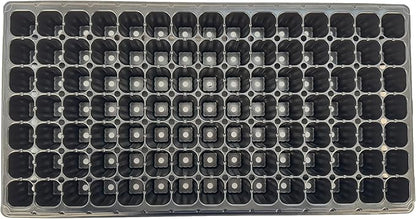 105 Cell Seedling Plastic Nursery Trays, 10 Pack, Thick Durable Germination Plug Trays, 1050 Cells Reusable Plant Propagation