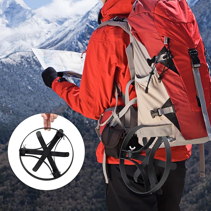 Cooking Tripod for Campfire, 9.8Inch Durable Steel Campfire Tripod for Cooking for Dutch Oven Outdoor Cooking, Foldable Fire Pit Stand with Black Heat Resistant Coating