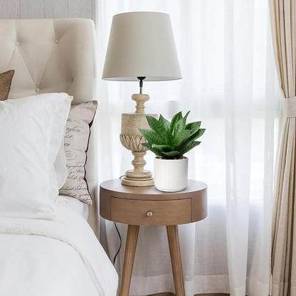 Artificial Agave Succulent Plants Faux Snake Plant Fake Succulent Agave Plant Potted in White Pot Succulent Aloe Plant for Desk Modern Office Living Room Table Shelf Home Indoor Outdoor Decor