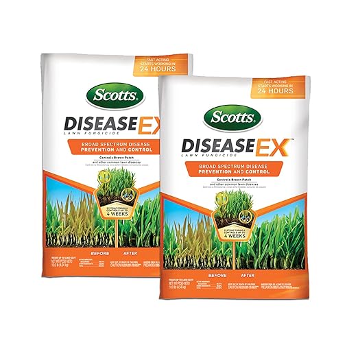 Scotts DiseaseEx Lawn Fungicide, Controls and Prevents Disease Up to 4 Weeks, Treats Up to 5,000 sq. ft., 10 lbs. (2-Pack)