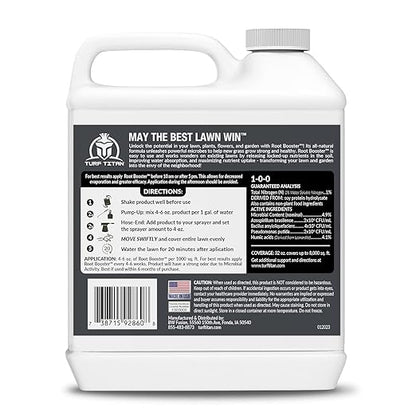 Turf Titan Root Booster (1 Gallon) – Natural Liquid Probiotic for Plants & Lawn Care – Green Booster for Effortless Lawn Maintenance – Supports Growth & Resilience – Covers up to 32,000 Sq Ft