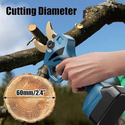 Electric Pruning Shears for Makita LXT 18V Li-ion Battery, Cordless Pruner with LCD Display&SK5 Titanium Blades, 2.4" Cutting Dia. Brushless Shears for Gardening Tree Trimming (Battery NOT included)