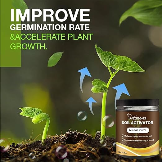 Yegbong Soil Activator, Soil Pro Activator, Nauticos SoilActivator, Organic, Water-Soluble Formula for Optimal Nutrient Uptake & Root Development, Enhance Growth for Vegetables & All Plants (1)