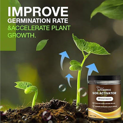 Yegbong Soil Activator, Soil Pro Activator, Nauticos SoilActivator, Organic, Water-Soluble Formula for Optimal Nutrient Uptake & Root Development, Enhance Growth for Vegetables & All Plants (1)