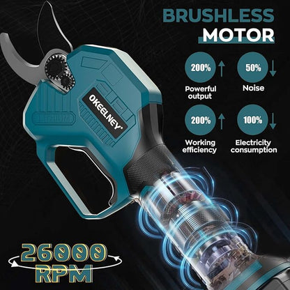 Electric Pruning Shears for Makita 18V Battery, Brushless Cordless Branch Cutter Pruner with 1.5 inch Cut Capacity for Tree trimming, Shrubs, Gardening (Tool Only)