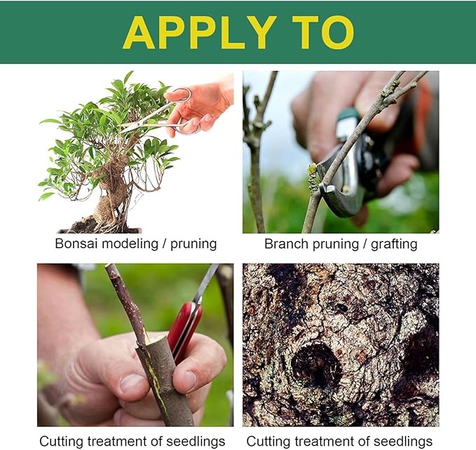 2024 Tree Wound Sealer,Tree Wound Pruning Sealer,Pruning Sealer,Tree Wound Dressing With Brush,Tree Wound Sealer Healing Paste,Bonsai Cut Paste,Bonsai Tree Pruning Sealer For Tree Wound (5SET)