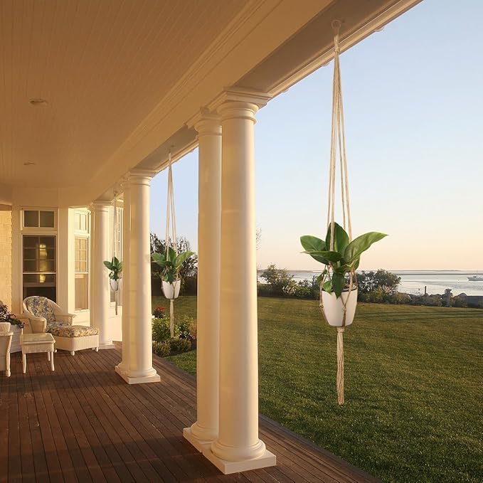 Petutu Plant Hangers Indoor Macrame Hanging Planter Holder 6 Pack, 3 Sizes