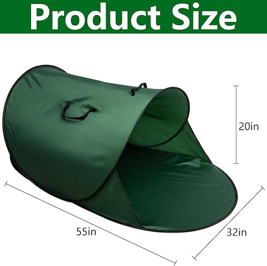 150 Gallon Foldable Pop Up Leaf Collector, Leaves Pickup and Loader Bag, Lawn Portable Leaf Bags for Cleaning Up Garden Weeds Branches Waste Trash