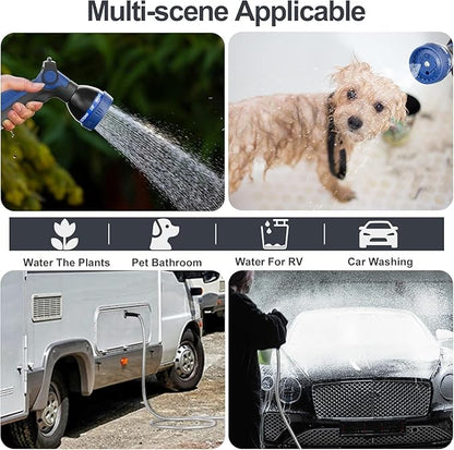 SPECILITE 1/2" 304 Stainless Steel Garden Hose, 25FT Water Pipe with Heavy Duty Metal Nozzle for Yard, Outdoor, Lawn - Flexible, Never Kink & Tangle, Puncture Resistant